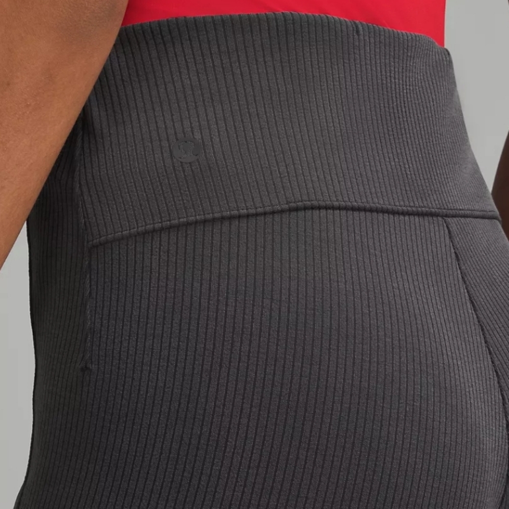 Lululemon Softstream Black Ribbed Pants Size 0. New No Tag - Picture 3 of 15